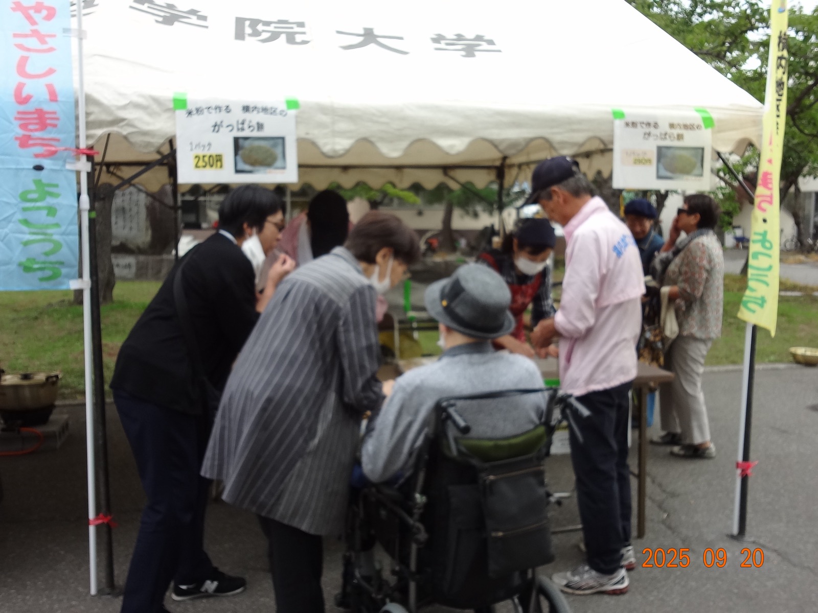 がっぱら餅のPR（翔麗祭）