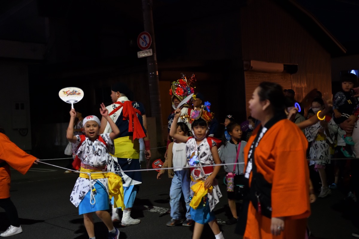 子どもたちの運行参加