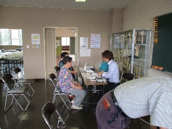 高齢者「なごみ会」の健康チェック（8/4・12/8・3/2）