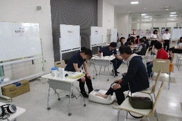 青森中央学院大学学園祭（翔麗祭）での健康チェック（9/22・9/23）