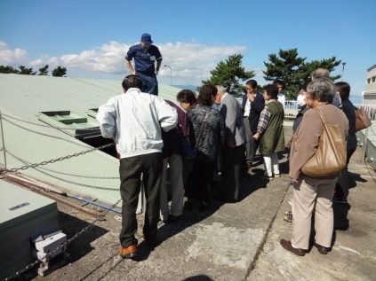 八重田浄化センターの見学　（10/4）