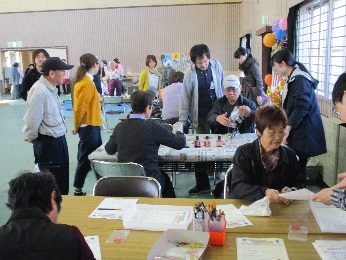 横内市民センターまつりでの健康チェック・作業療法