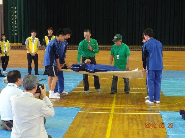 横内地区合同防災訓練