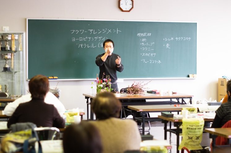 フラワーアレンジメント講座②