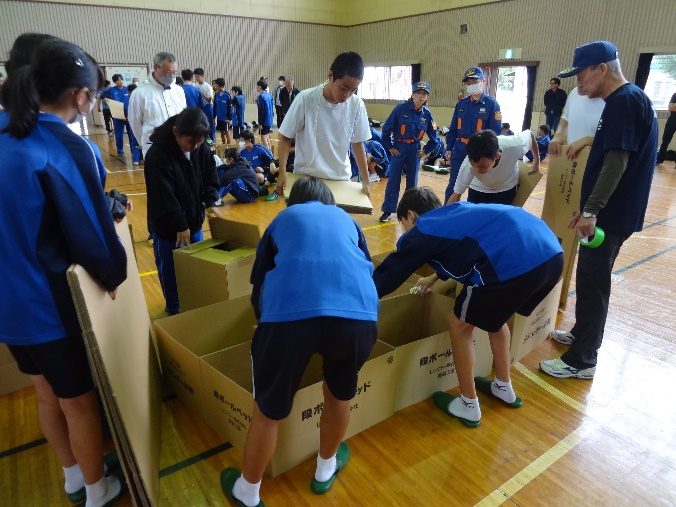 横内地区合同防災訓練