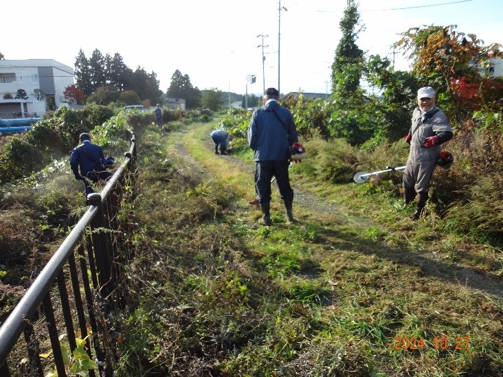 合子沢川の清掃