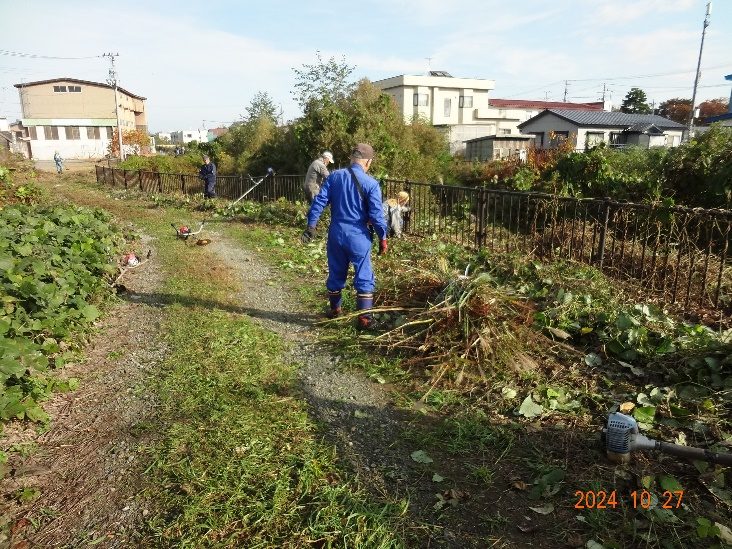 合子沢川の清掃